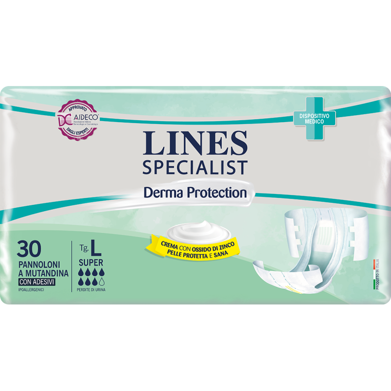 Lines Specialist Derma Protection Super Taglia L - Conf. 30 Pezzi