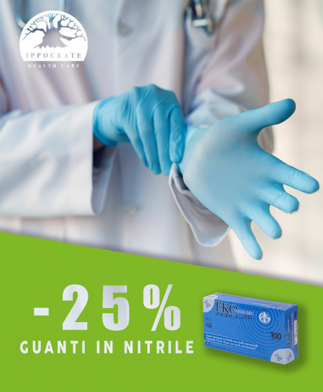 -25% sui guanti in nitrile